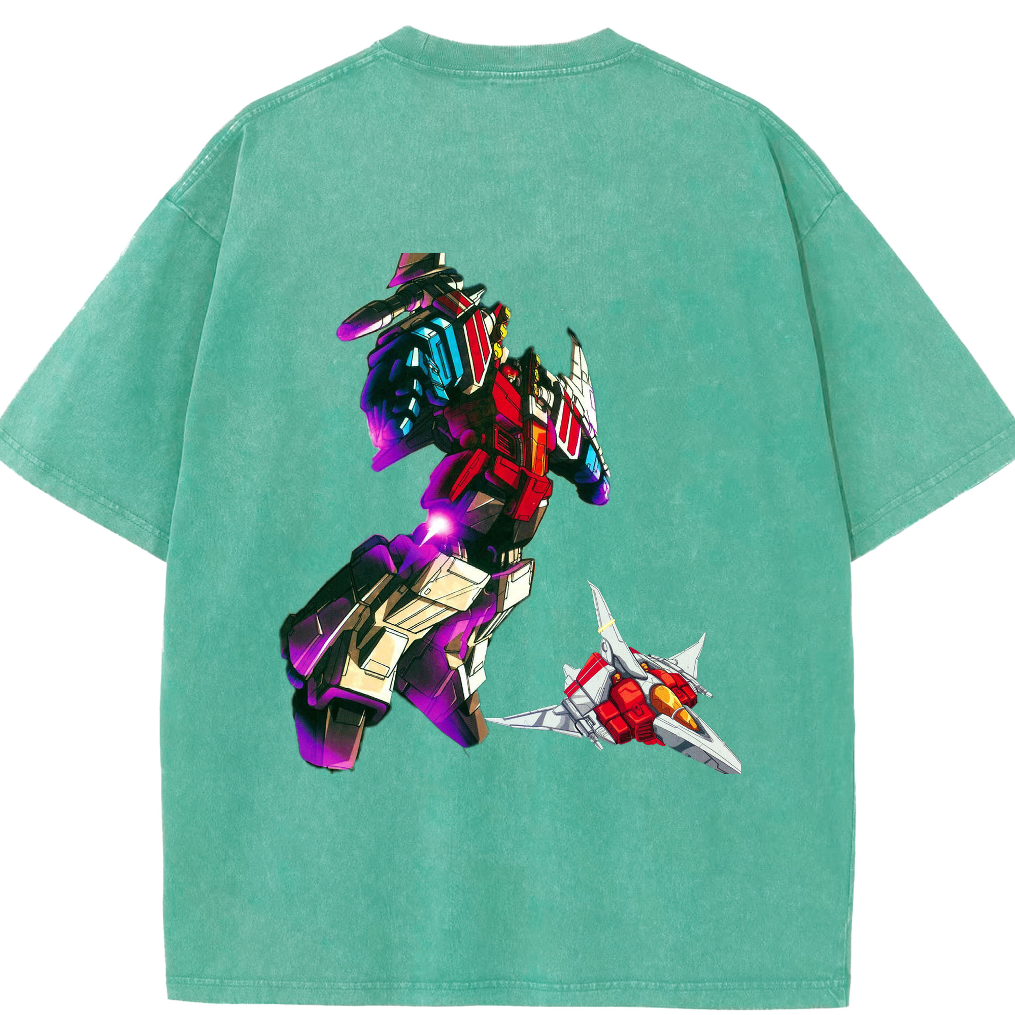 （画像用）  綿100% ヴィンテージ風 半袖Tシャツ（背面プリント）